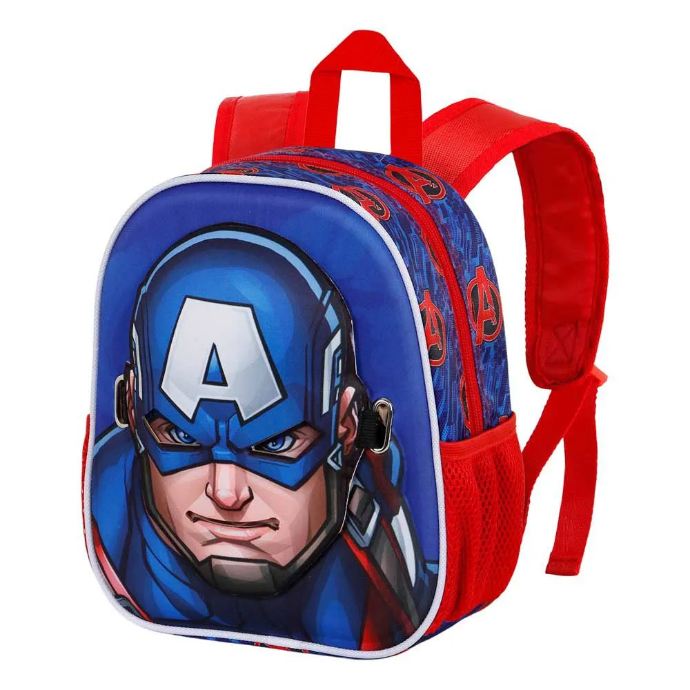 Karactermania Mask Captain America First Ryggsekk, Blue