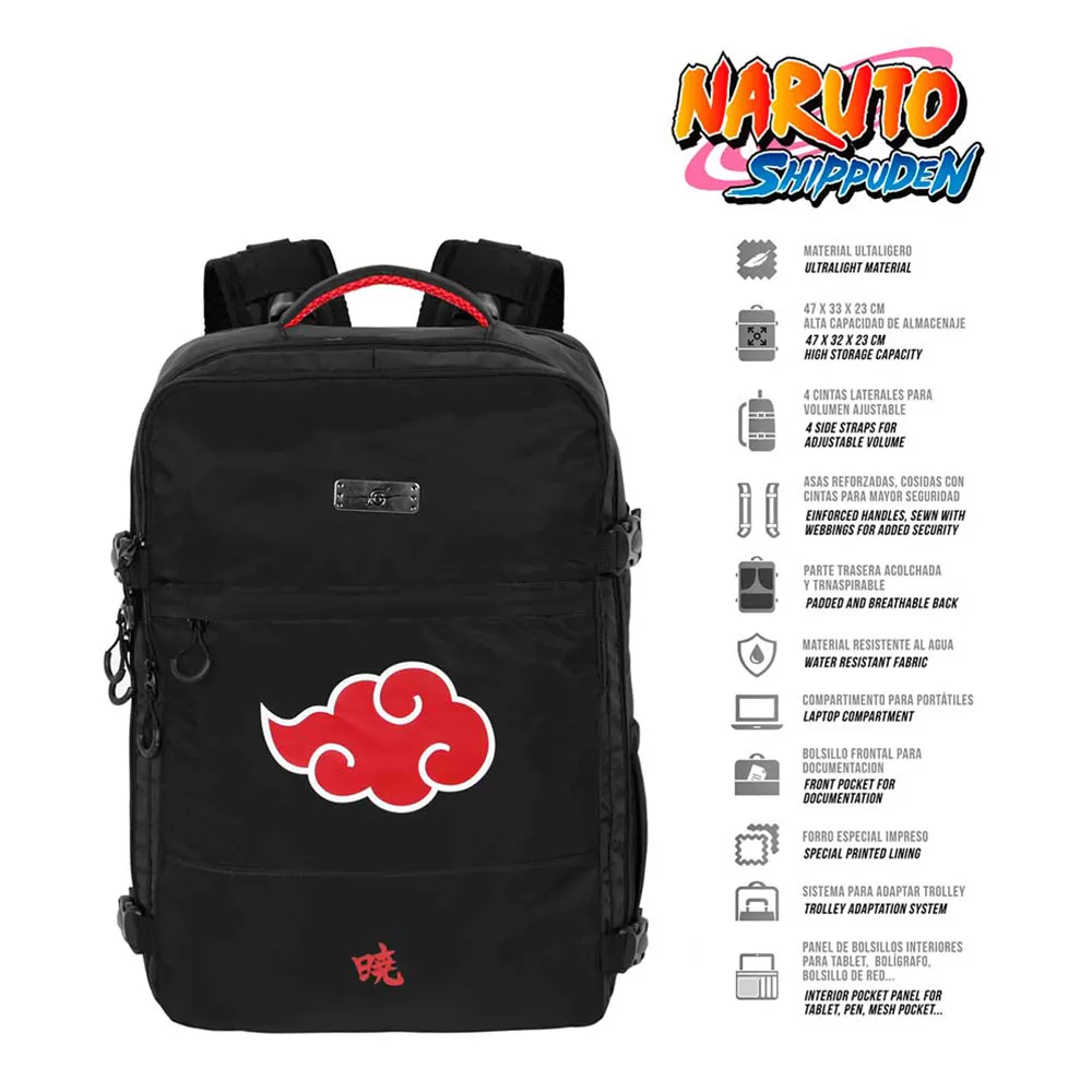 Karactermania Naruto Clouds Large Mercury 47x23x33 Cm Ryggsekk, Black