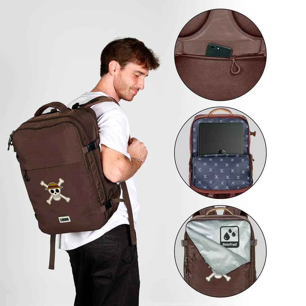 Karactermania One Piece Skull Large Mercury 47x23x33 Cm Ryggsekk, Brown Karactermania One Piece Skull Large Mercury 47x23x33 Cm Ryggsekk, Brown