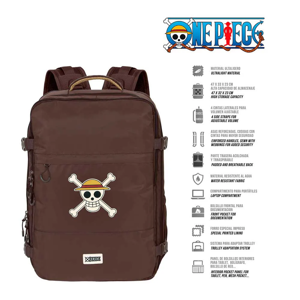Karactermania One Piece Skull Large Mercury 47x23x33 Cm Ryggsekk, Brown Karactermania One Piece Skull Large Mercury 47x23x33 Cm Ryggsekk, Brown