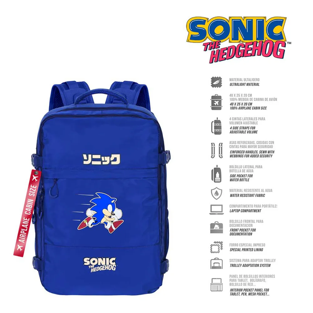 Karactermania Sonic The Hedgehog Sega Action Mercury 40x20x25 Cm Ryggsekk, Blue Karactermania Sonic The Hedgehog Sega Action Mercury 40x20x25 Cm Ryggsekk, Blue