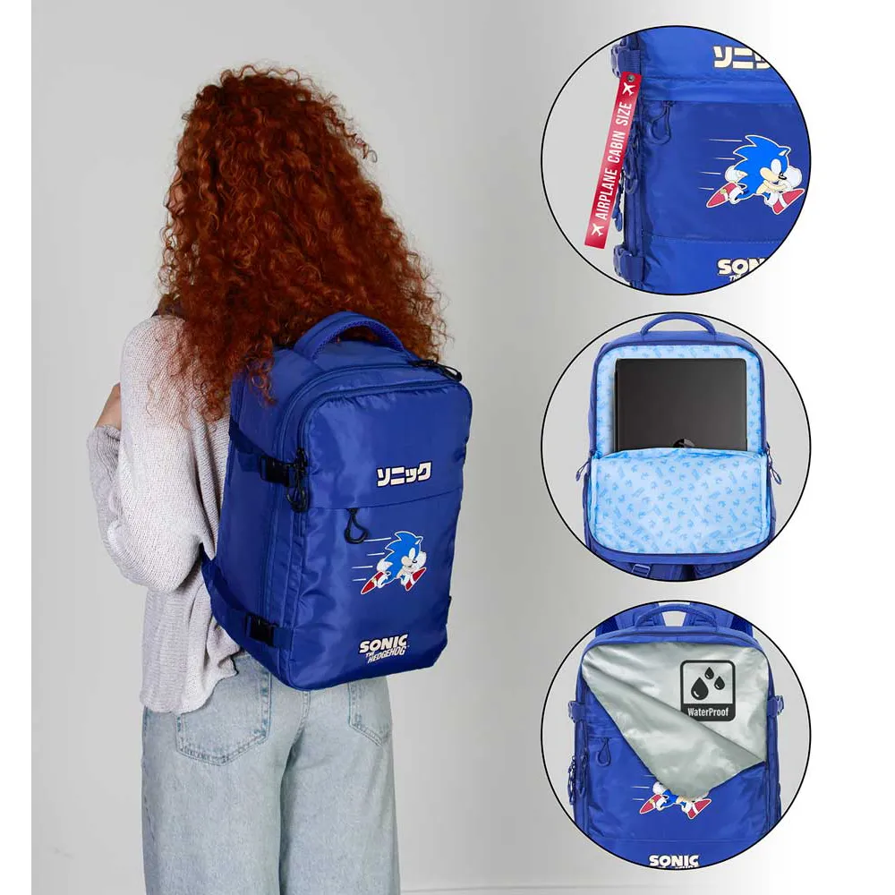 Karactermania Sonic The Hedgehog Sega Action Mercury 40x20x25 Cm Ryggsekk, Blue Karactermania Sonic The Hedgehog Sega Action Mercury 40x20x25 Cm Ryggsekk, Blue