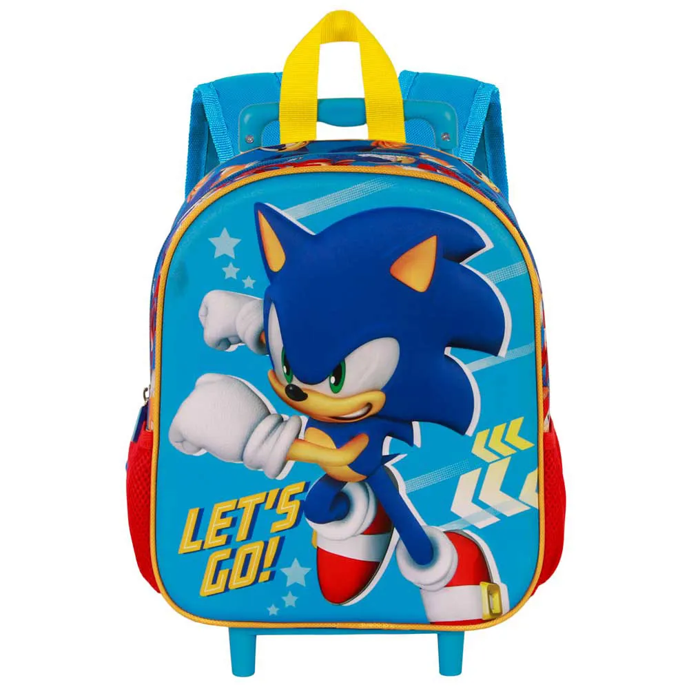 Karactermania Sonic The Hedgehog Sega Go 3d Ryggsekk Med Hjul, Blue