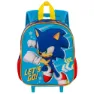 Karactermania Sonic The Hedgehog Sega Go 3d Ryggsekk Med Hjul, Blue
