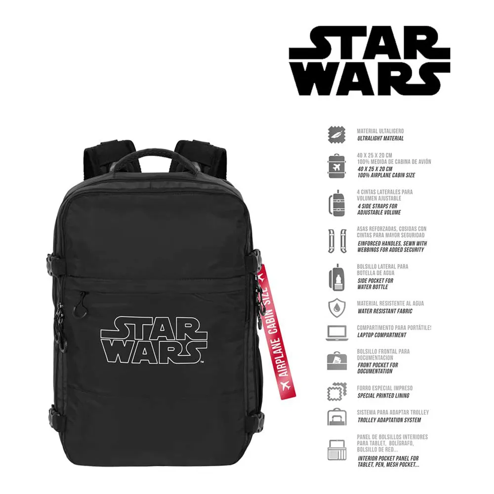 Karactermania Star Wars Logo Mercury 40x20x25 Cm Ryggsekk, Black