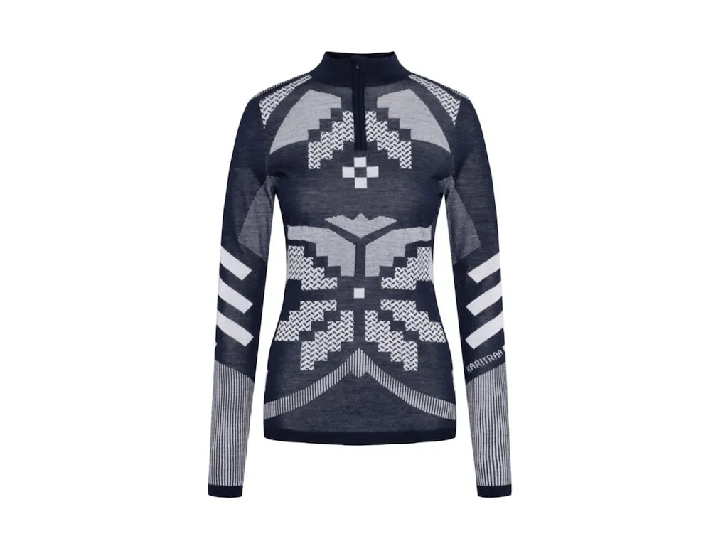 Kari Traa Faith Half Zip langermet trøye merino dame