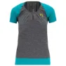 Karpos Pian Di Cengia Kortarmet T-skjorte, Dark grey / bluebird