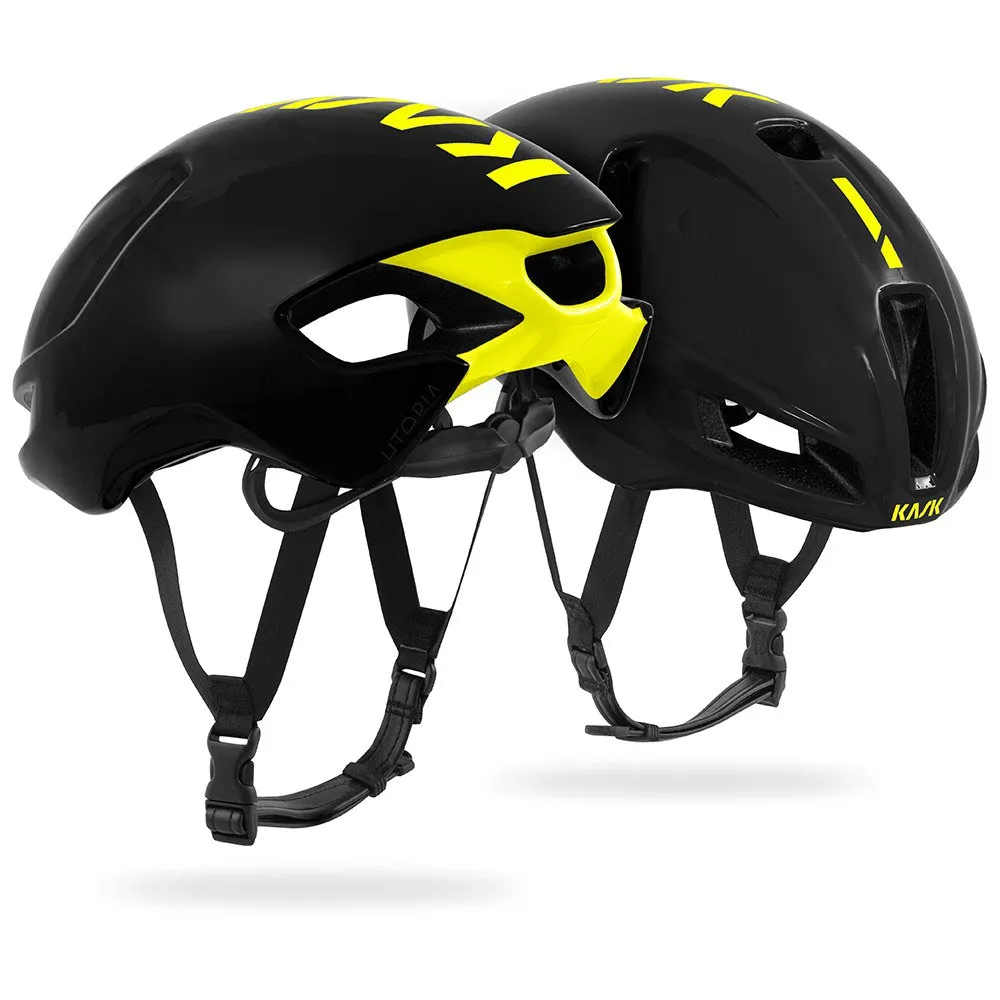 Kask Utopia Hjelm, Black / yellow fluo Kask Utopia Hjelm, Black / yellow fluo