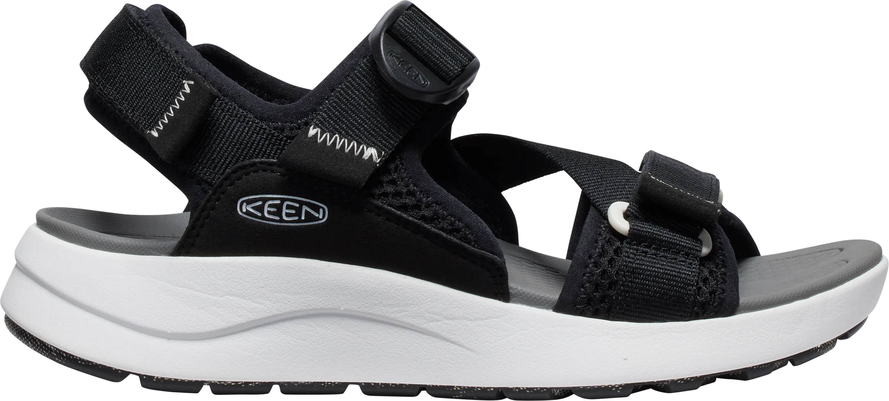 KEEN Women's Elle Sport Backstrap, Black-steel grey