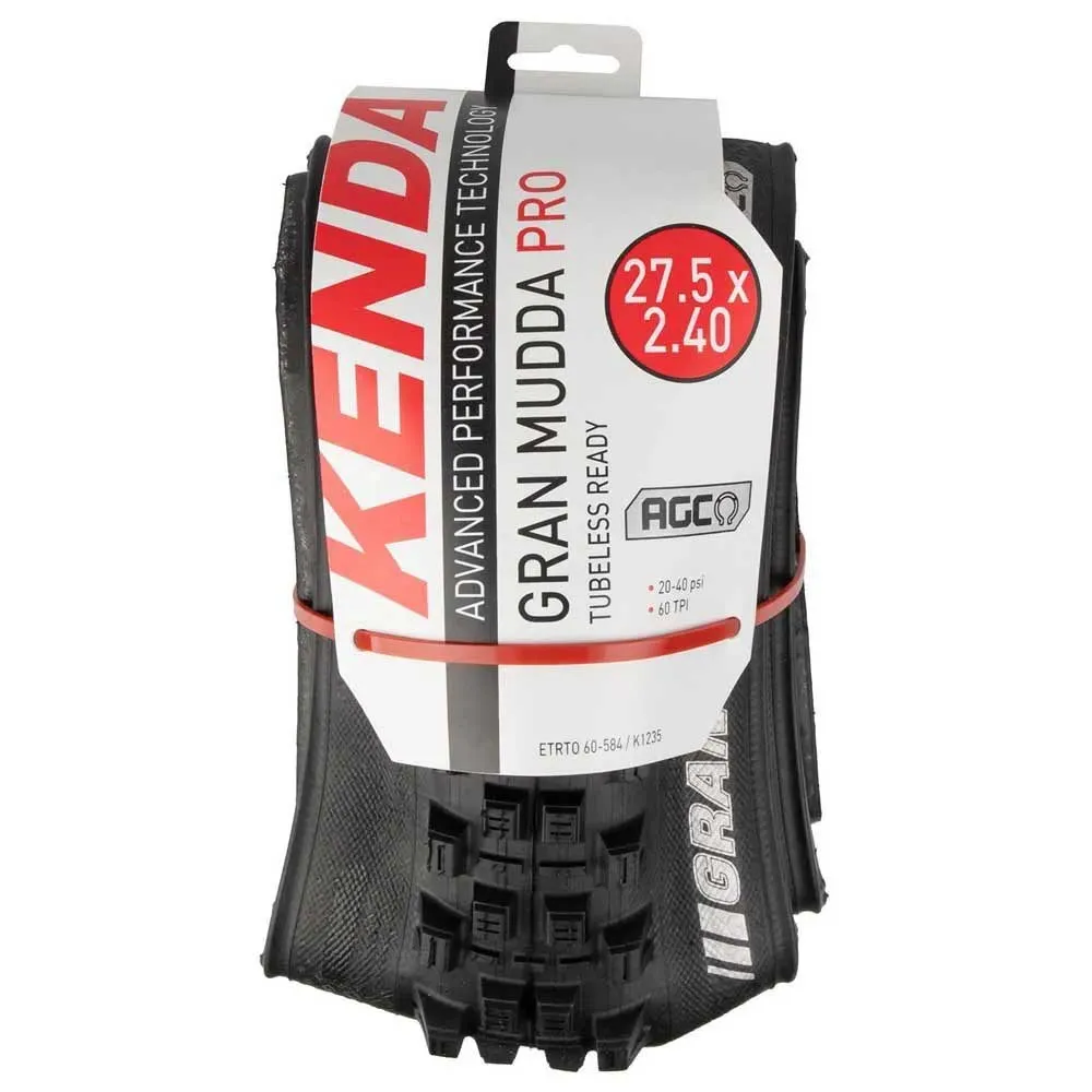 Kenda Gran Mudda Pro Advanced Gravity Casing 60 Tpi Tubeless 27.5´´ X 2.40 Mtb-dekk, Black, 27.5" x 2.40, Sykkeldekk Kenda Gran Mudda Pro Advanced Gravity Casing 60 Tpi Tubeless 27.5´´ X 2.40 Mtb-dekk, Black, 27.5" x 2.40, Sykkeldekk