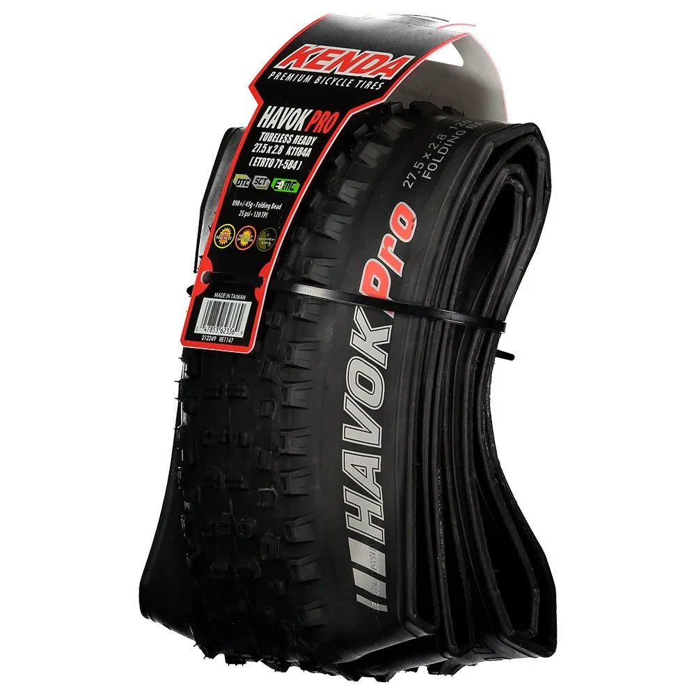Kenda Havok Pro Tubeless 27.5´´ X 2.80 Mtb-dekk, 27.5" x 2.80, Sykkeldekk Kenda Havok Pro Tubeless 27.5´´ X 2.80 Mtb-dekk, 27.5" x 2.80, Sykkeldekk