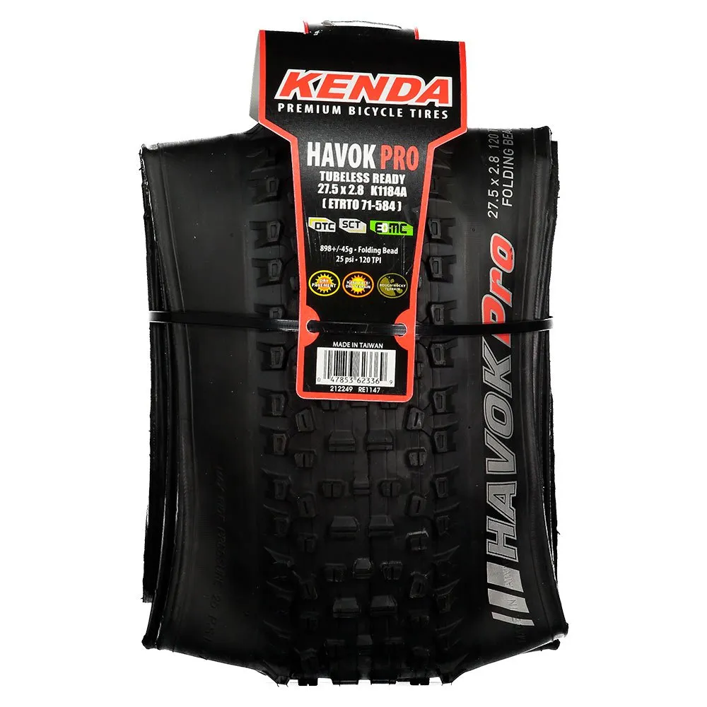 Kenda Havok Pro Tubeless 27.5´´ X 2.80 Mtb-dekk, 27.5" x 2.80, Sykkeldekk Kenda Havok Pro Tubeless 27.5´´ X 2.80 Mtb-dekk, 27.5" x 2.80, Sykkeldekk