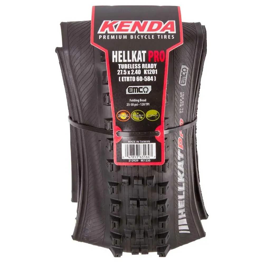 Kenda Hellkat Pro Electric Mountain Casing 60 Tpi Tubeless 27.5´´ X 2.60 Mtb-dekk, Black, 27.5" x 2.60, Sykkeldekk Kenda Hellkat Pro Electric Mountain Casing 60 Tpi Tubeless 27.5´´ X 2.60 Mtb-dekk, Black, 27.5" x 2.60, Sykkeldekk