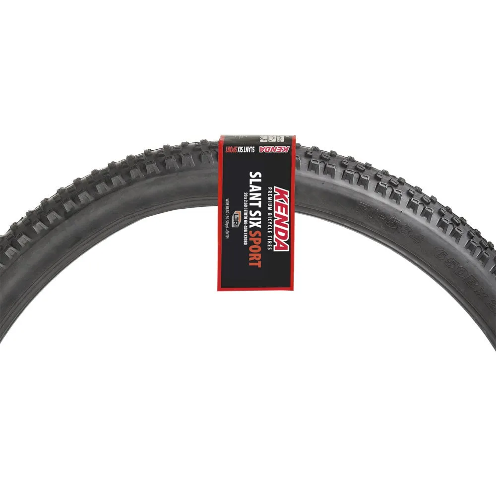 Kenda Slant Six Sport 20 x 2,60" Dekk, Black, 20" x 2.60, Sykkeldekk