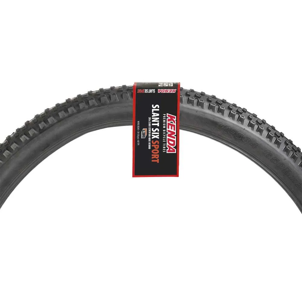 Kenda Slant Six Sport 20 x 2,60" Dekk, Black, 20" x 2.60, Sykkeldekk