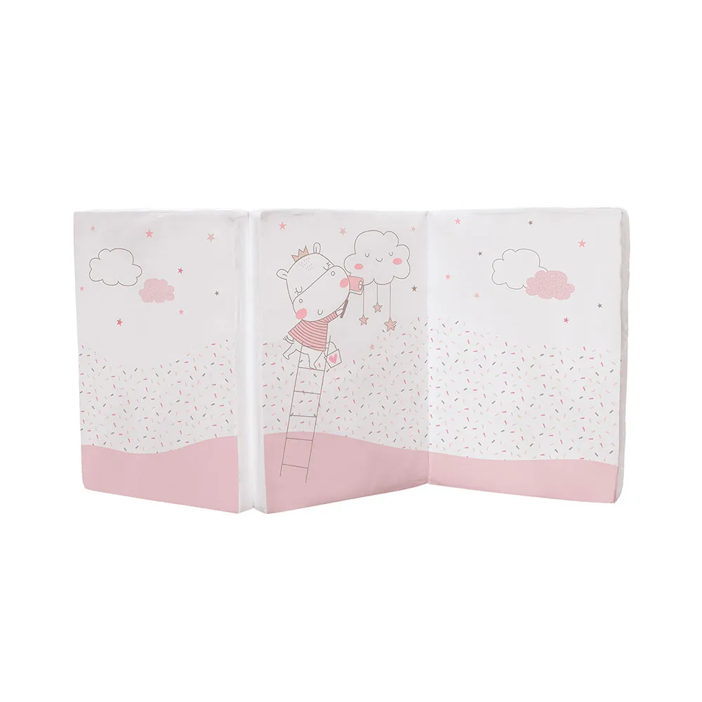 Kikkaboo Hippo Dreams Sammenleggbar Madrass 60/120/5 Cm, Multicolor Kikkaboo Hippo Dreams Sammenleggbar Madrass 60/120/5 Cm, Multicolor
