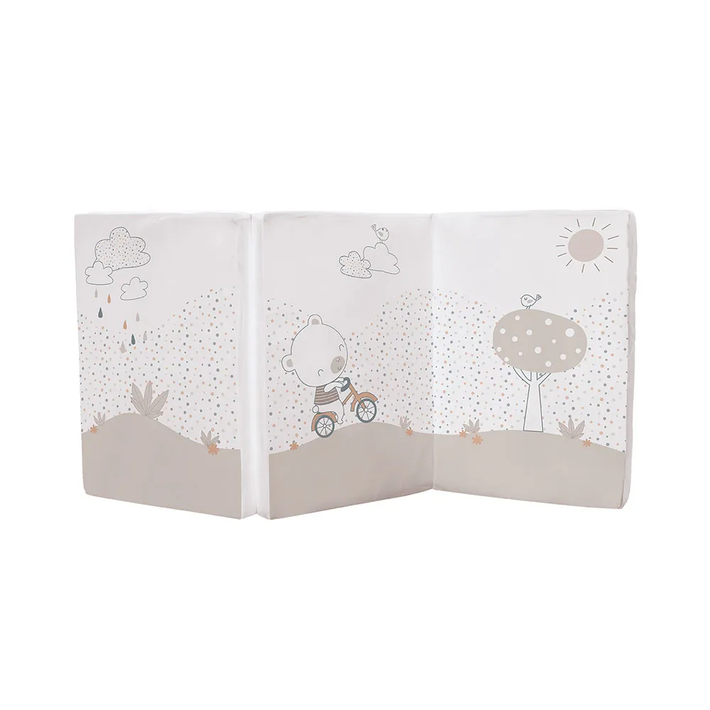 Kikkaboo Min Teddy Sammenleggbare Madrass 60/120/5 Cm, Multicolor