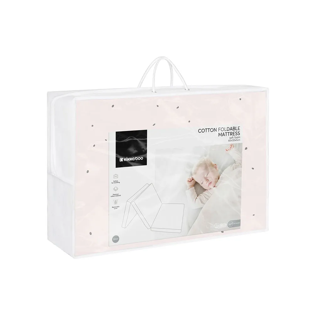 Kikkaboo Sammenleggbar Madrass Med Pinnsvinmønster 60/120/5 Cm, Multicolor