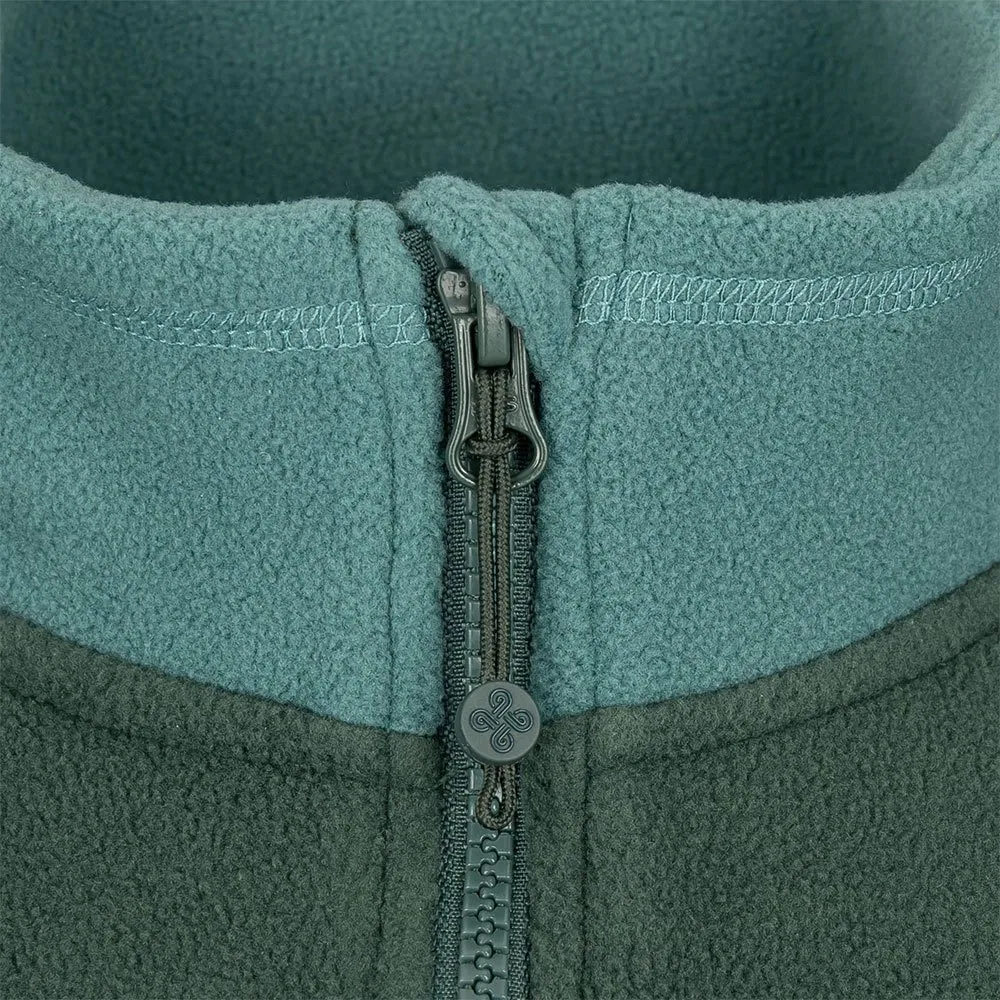 Kilpi Glander Fleecejakke Med Full Glidelås, Dark green
