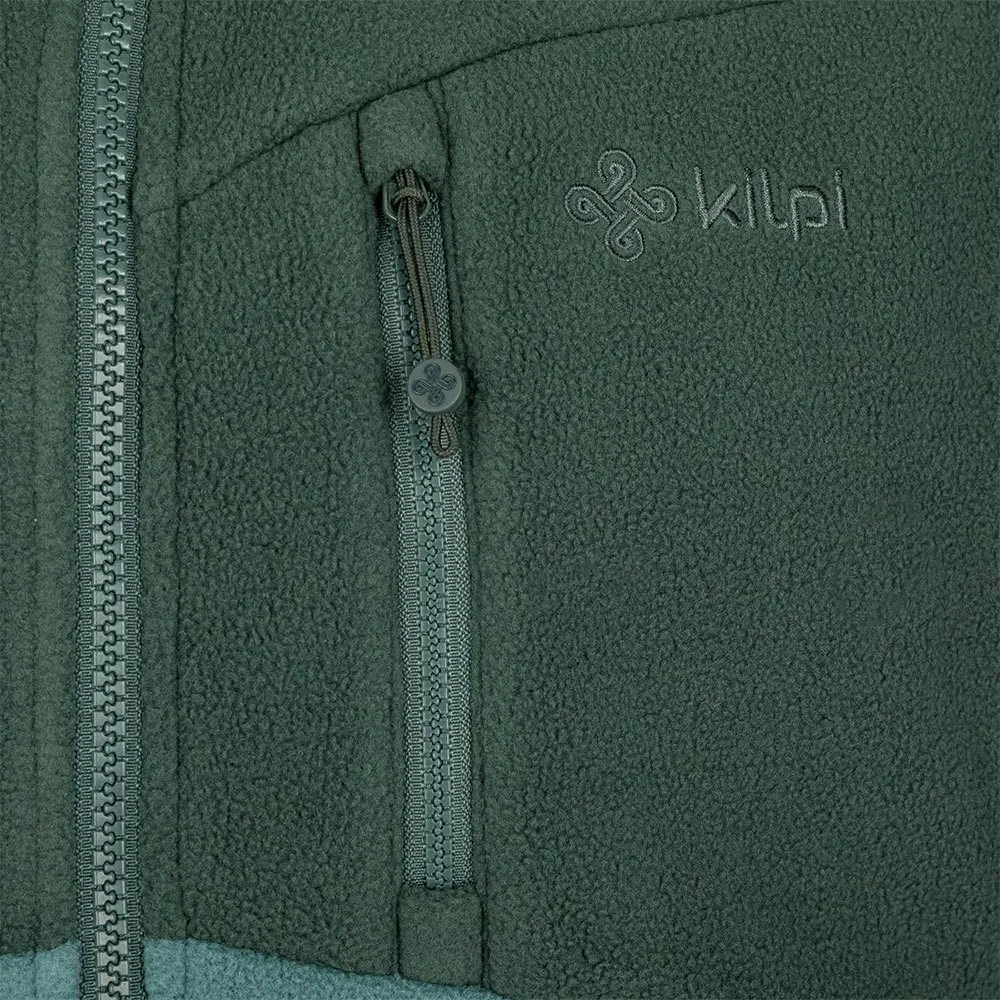 Kilpi Glander Fleecejakke Med Full Glidelås, Dark green