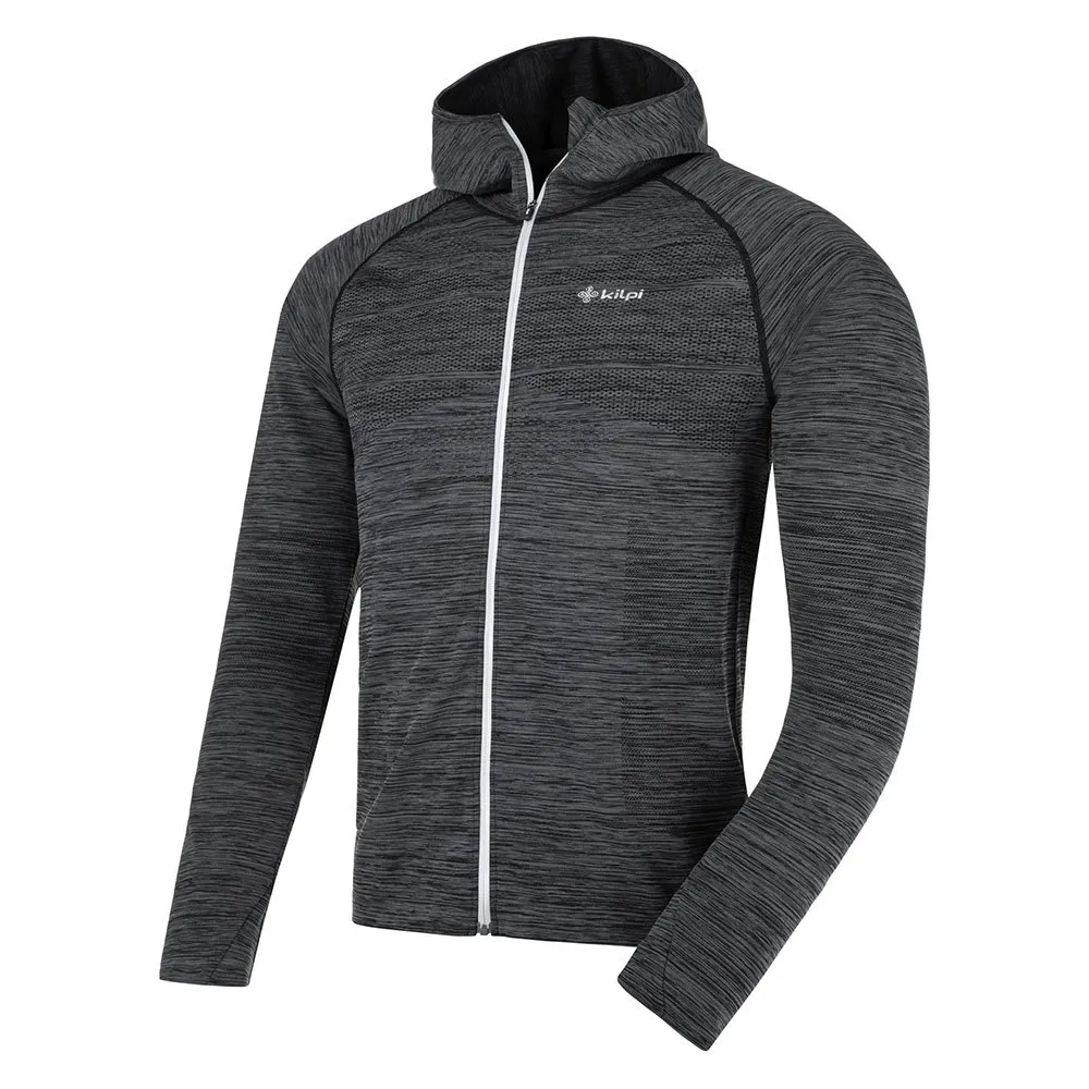 Kilpi Hadson Fleecejakke Med Hette, Dark grey Kilpi Hadson Fleecejakke Med Hette, Dark grey