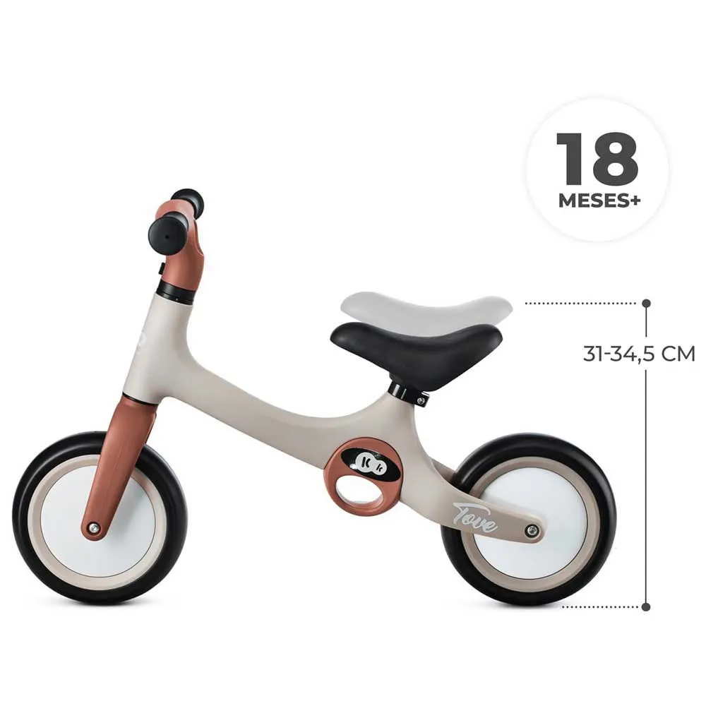 Kinderkraft Tove Desert Løpesykkel, Beige, One Size, Barnesykkel