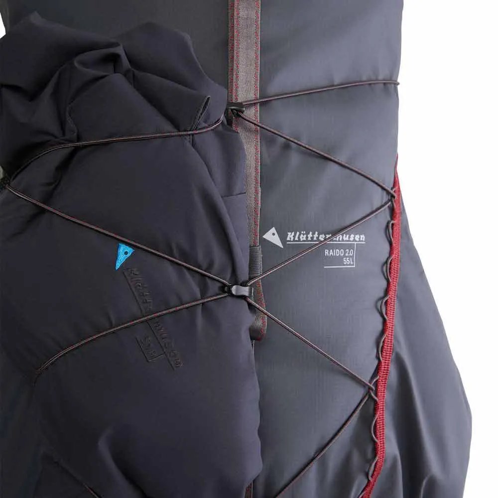 Klättermusen Raido 2.0 Sekk 55l, Raven