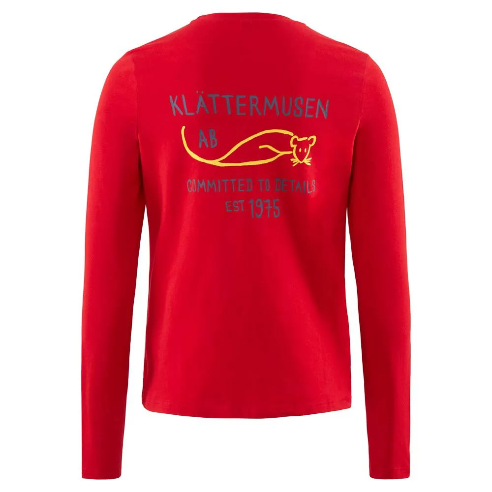 Klättermusen Runa Commitment Langarmet T-skjorte, True red Klättermusen Runa Commitment Langarmet T-skjorte, True red
