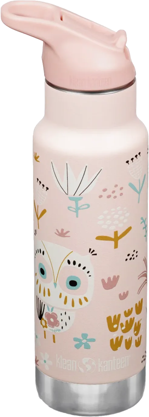 Klean Kanteen Kids' Classic Insulated Water Bottle with Flip Seal Sport Cap and Straw Klean Kanteen Kids' Classic Insulated Water Bottle with Flip Seal Sport Cap and Straw