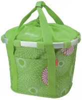 Klickfix Bikebasket Grønn m/Mønster