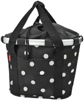 Klickfix Bikebasket Sort Med Hvite Prikker