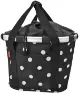 Klickfix Bikebasket Sort Med Hvite Prikker, Dots, One Size