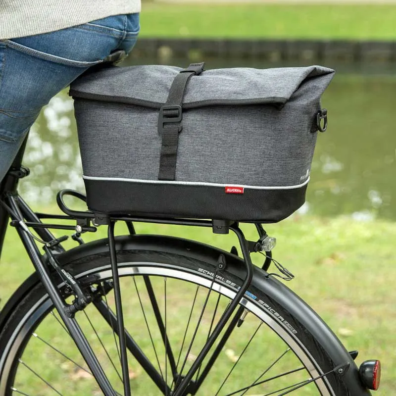 Klickfix City Racktime Snap It Sykkelveske 18l, Black / grey, One Size Klickfix City Racktime Snap It Sykkelveske 18l, Black / grey, One Size