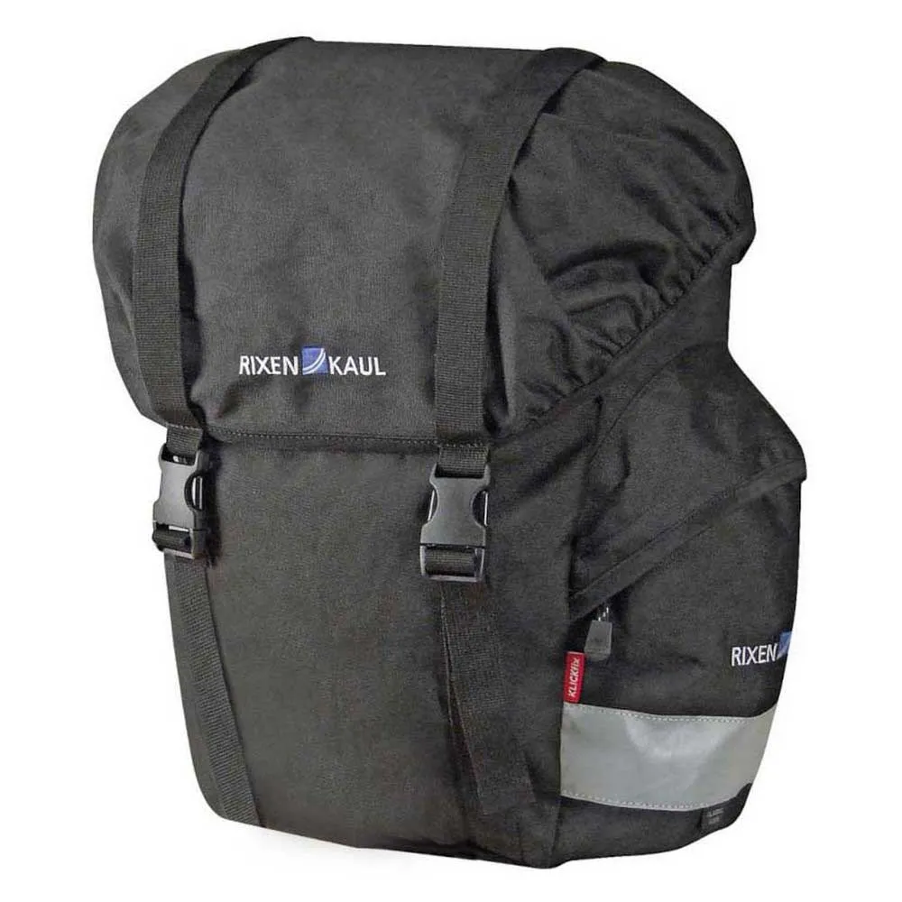 Klickfix Classic Sykkelvesker 21l, Black / grey, One Size