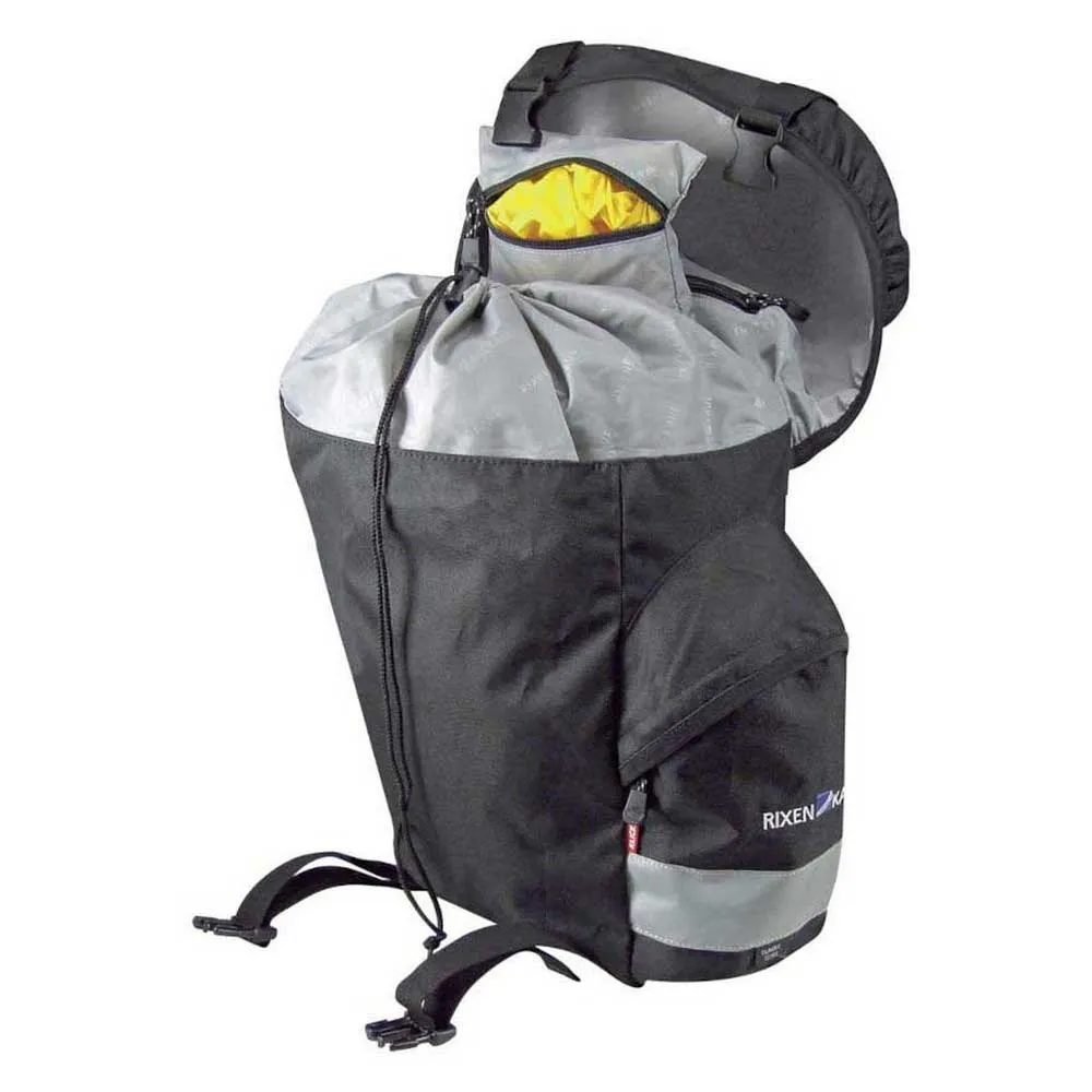 Klickfix Classic Sykkelvesker 21l, Black / grey, One Size