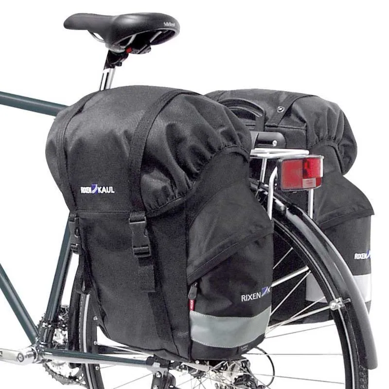 Klickfix Classic Sykkelvesker 21l, Black / grey, One Size