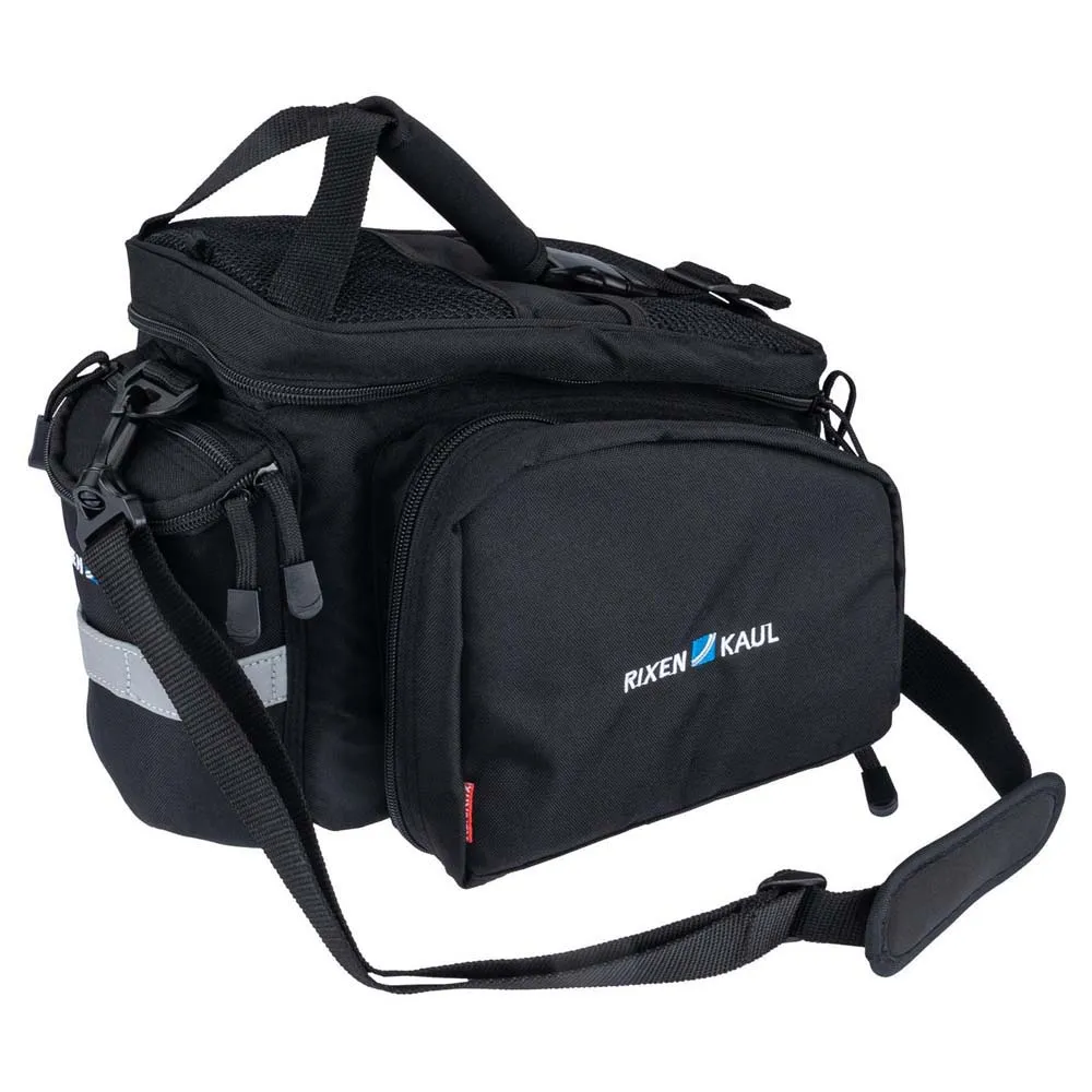 Klickfix Rackpack 2+ Uniklip 2 Sykkelveske 12-16l, Black, One Size
