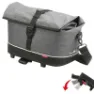 Klickfix Rackpack City Sykkelveske 8l, Grey tweed, One Size
