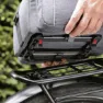 Klickfix Rackpack Light Uniklip 8 Sykkelveske, Grey, One Size