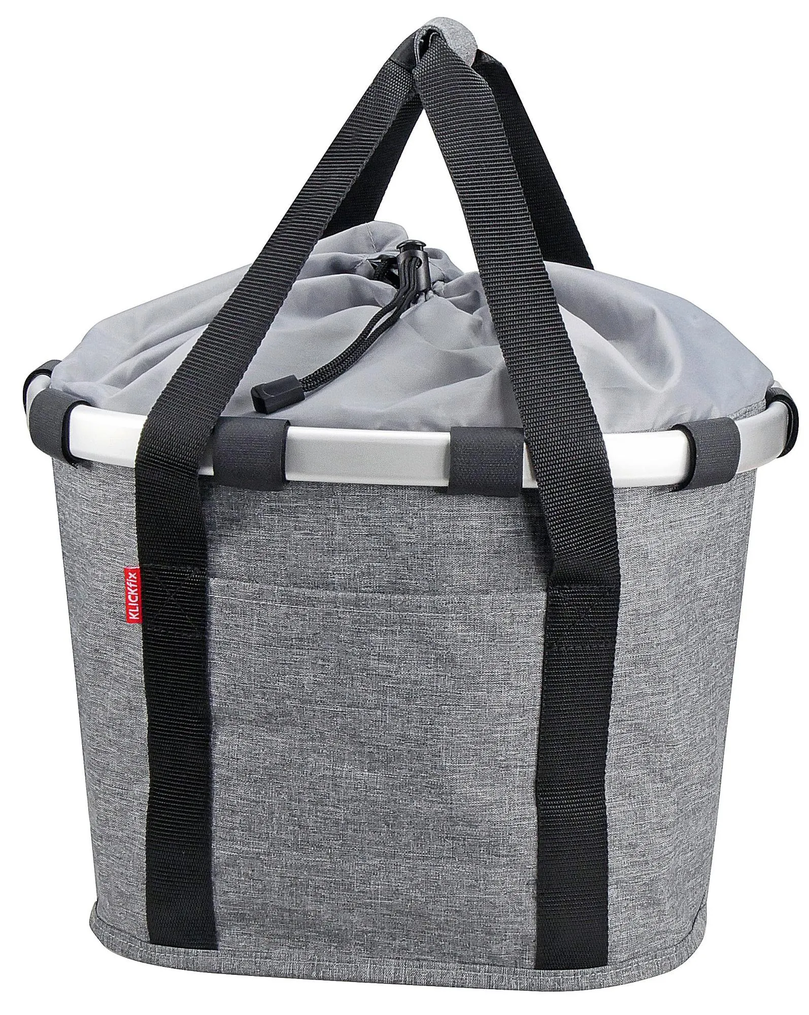 Klickfix sykkelkurv til front Twist, Silver, One Size