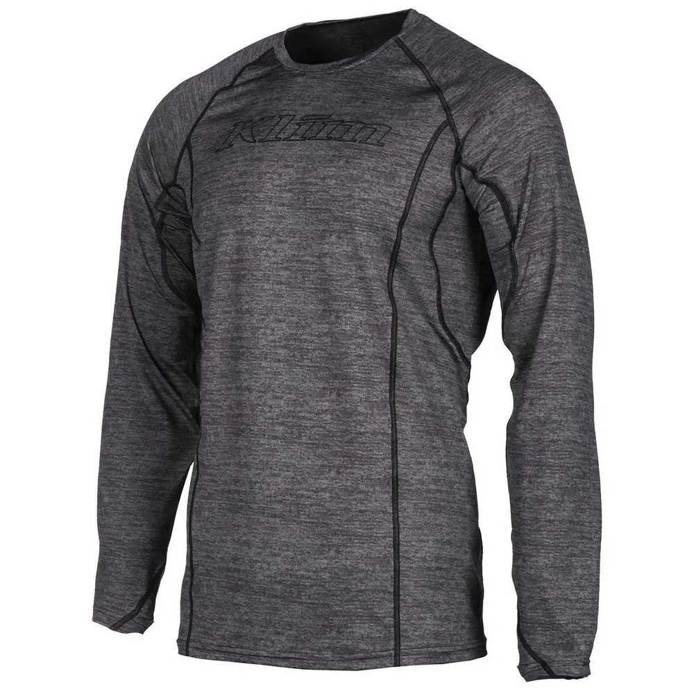 Klim Aggressor 1.0 Langarmet Baselag, Black heather Klim Aggressor 1.0 Langarmet Baselag, Black heather