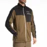 Klim Glacier Fleecejakke Med Full Glidelås, Dark olive / black
