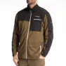 Klim Glacier Fleecejakke Med Full Glidelås, Dark olive / black