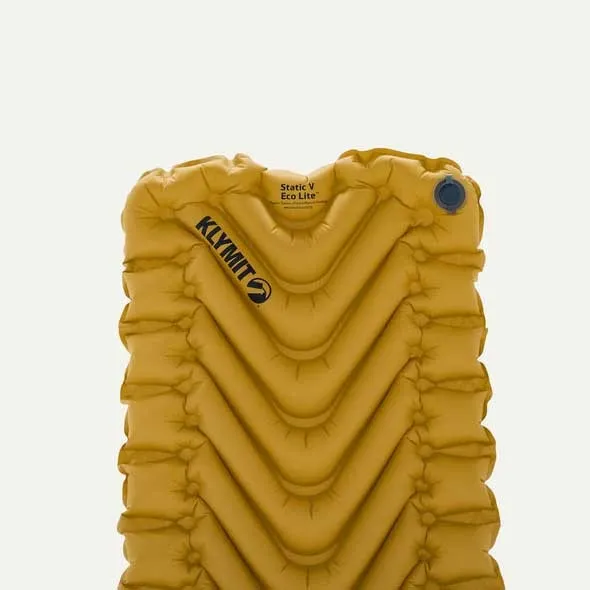 Klymit Static V Lite Eco Oppblåsbar Matte, Yellow