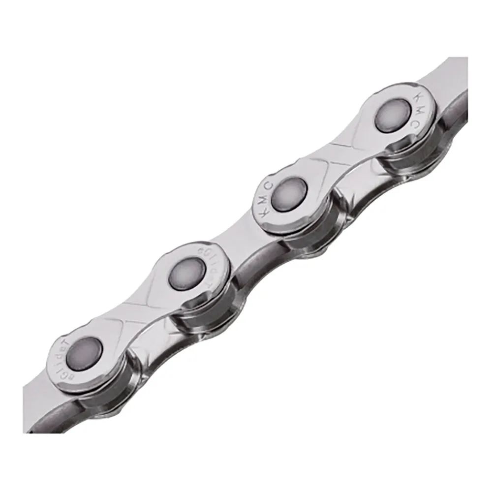 KMC Eglide Ept Cues Linkglide 9-11s 50 M + 40 Missinglinks Kjede, Silver, One Size, 9/11s