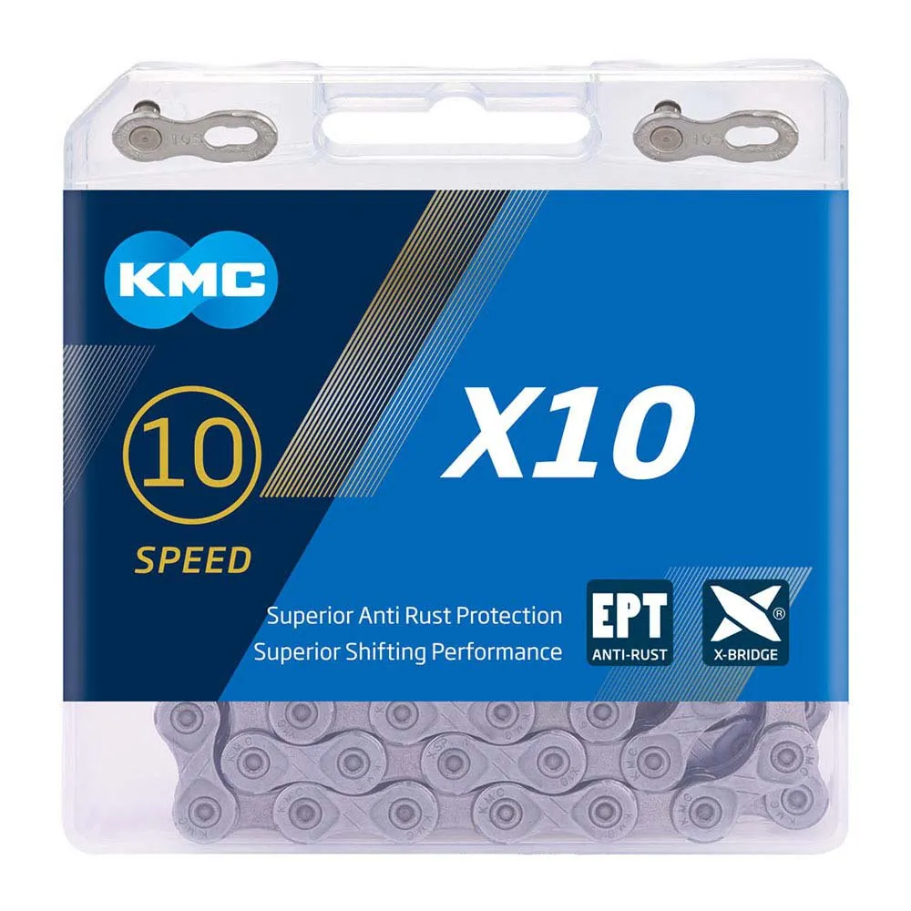 KMC X10 Ept 50 M Kjede, Silver, 50 Meters, 10s KMC X10 Ept 50 M Kjede, Silver, 50 Meters, 10s