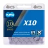 KMC X10 Ept 50 M Kjede, Silver, 50 Meters, 10s