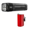 Knog Blinder 900 + Mid Cobber Sykkellyktesett, Black / red, 900 / 170 Lysstyrker