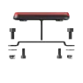 Knog Blinder E RH Elsykkel Baklys, Black / red, 25 Lysstyrker