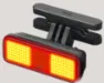 Knog Blinder Link Saddle Set Baklys, Black / red, 100 Lysstyrker